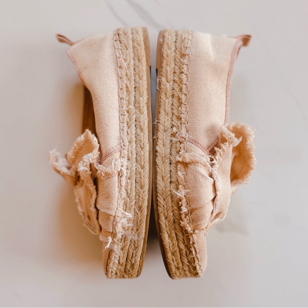 Sam Edelman Blush Bow Espadrille Flats Loafers - Picture 2 of 6
